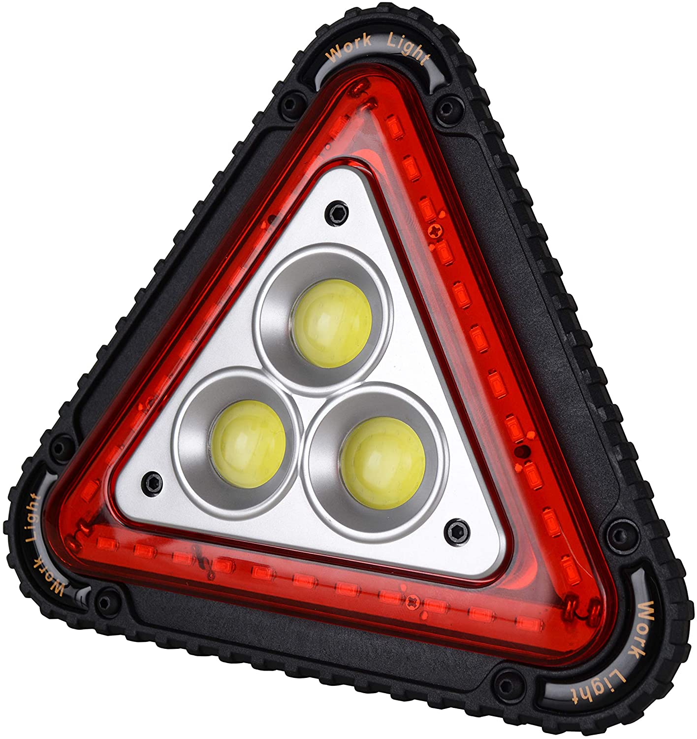 Wolfteeth Warning Triangle LED Work Light Car Road Emergency Lamp USB Rechargeable 4 Modes