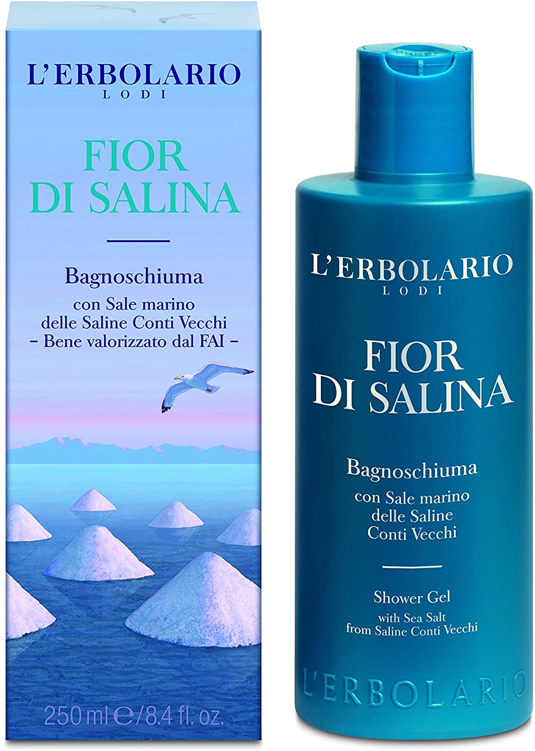 L'Erbolario Shower Gel, Moisturizing Body Wash with Coastal Botanicals, Revitalizing Citrus Body Soap for All Skin Types