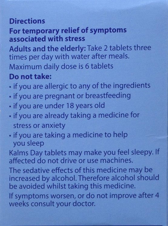 Kalms Tablets 84 Tablets BigaMart