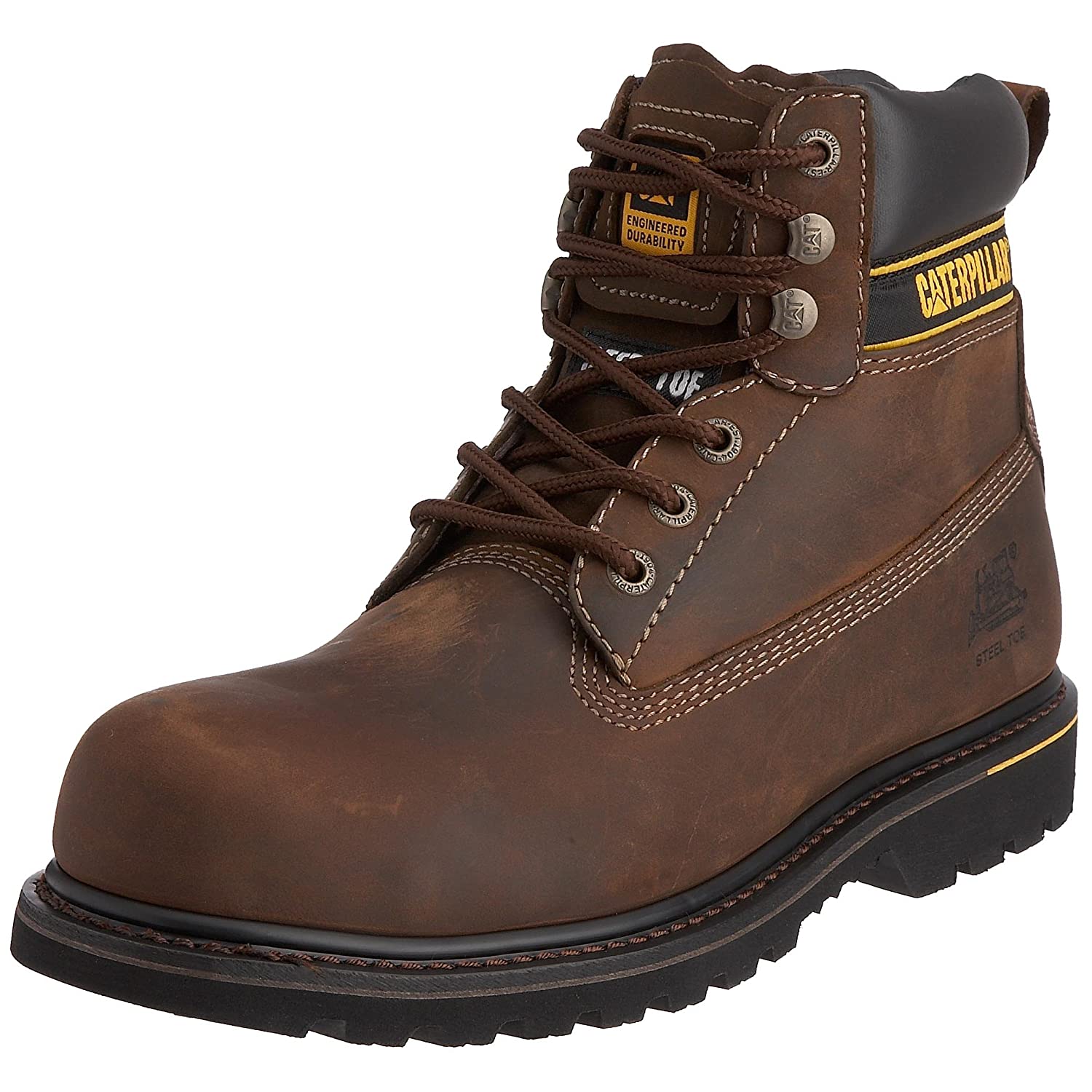 Caterpillar Men's Holton Chelsea Boots, Dark Brown, 8 UK