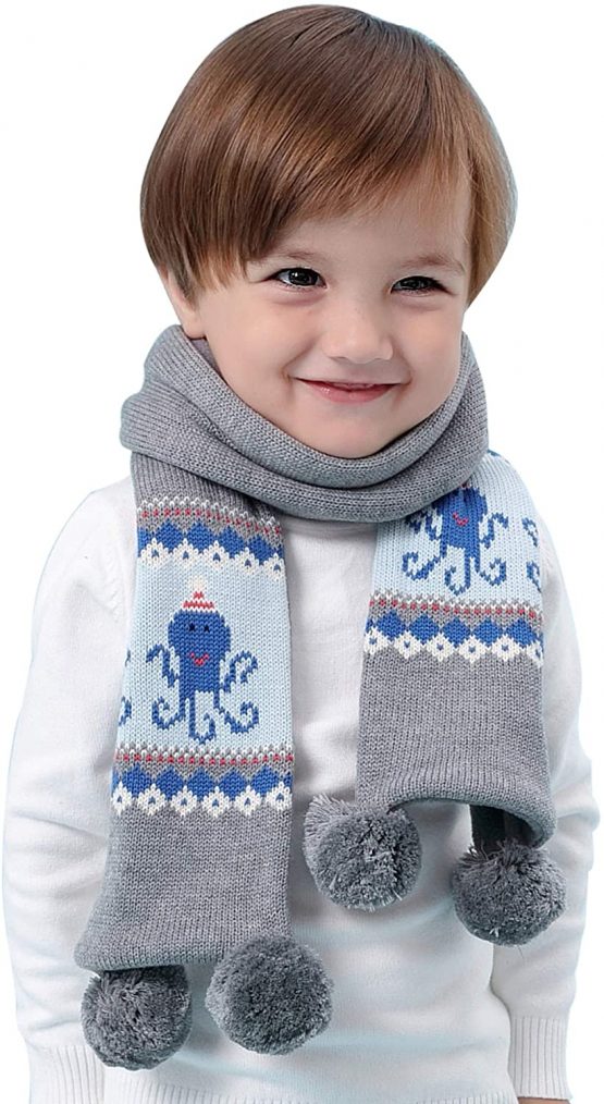Baby Kids Knitted Scarf Christmas Edition Boys Girls 010 Years Winter