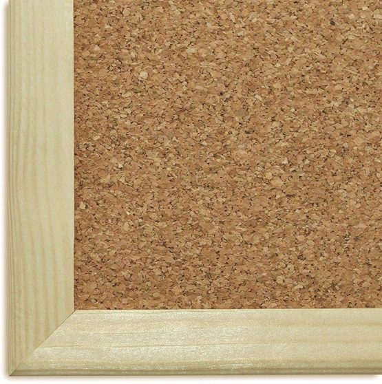 Creative Home 30 x 40 cm Cork Pin Notice Board | Wooden Pine Frame | 5 Push Pins Included | Perfect Corkboard for Office, Home, Kitchen, Bedroom, School, Cafe - Image 3