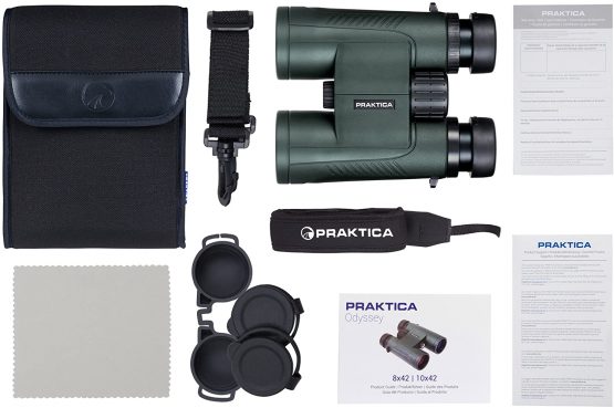 Praktica 10 x 42 mm Waterproof Odyssey Binoculars - Green - Image 4