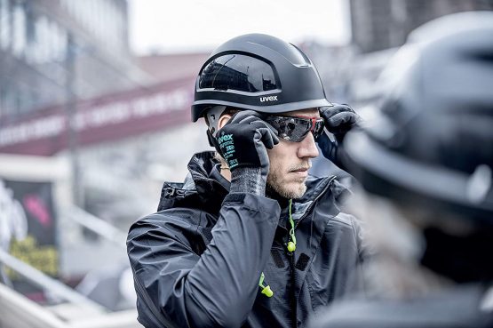 Uvex Pheos S-KR Safety Helmet - Construction Helmet with 4-Point Chin Strap and Ventilation Holes - Image 2