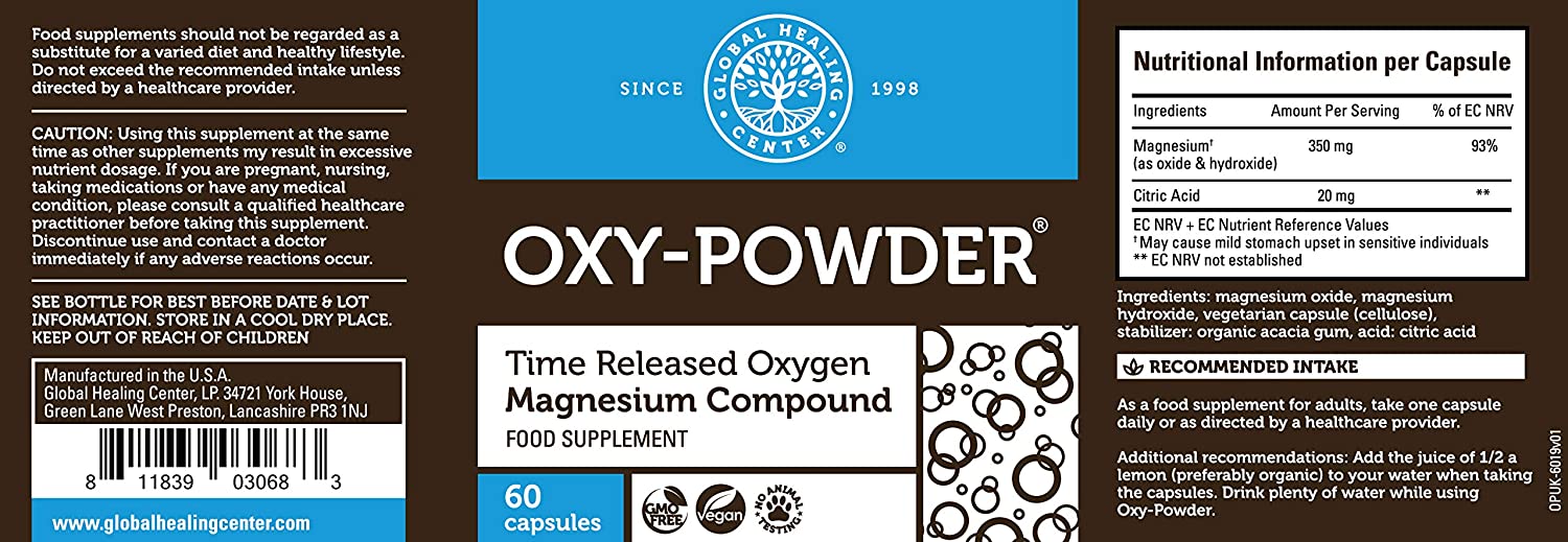 Global Healing Oxy-Powder Time-Released Oxygen Magnesium Compound - Image 2