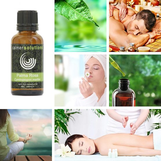 Calmer Solutions Palmarosa 100% Pure Essential Aromatherapy Oil 30ml - Image 4