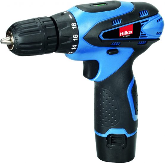 Hilka PTCDD12 12v Li-ion Cordless Drill Driver, 12 V, Blueblack