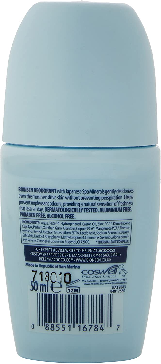 Bionsen, Roll On Deodorant, MultiColoured, 50 ml, 50ml - Image 2