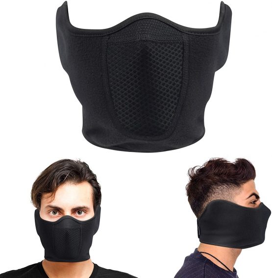Oscenny Balaclava Half Face Mask Ski Mask Adjustable Hook and Loop Windproof for Bike Motorcycle Winter Outdoor Sports
