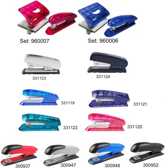 Idena 331120 Plastic Stapler, Translucent Red - Image 3