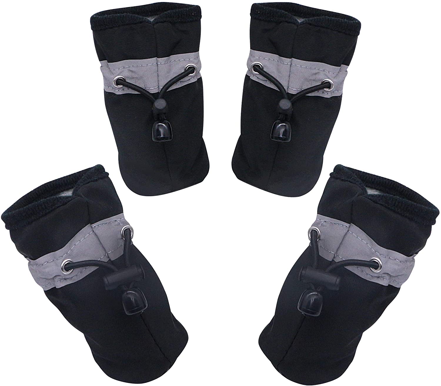 YAODHAOD Dog Shoes,Anti Slip Dog Boots Paw Protector, These Comfortable Soft Soled Dog Shoes are with Reflective Straps - Image 2