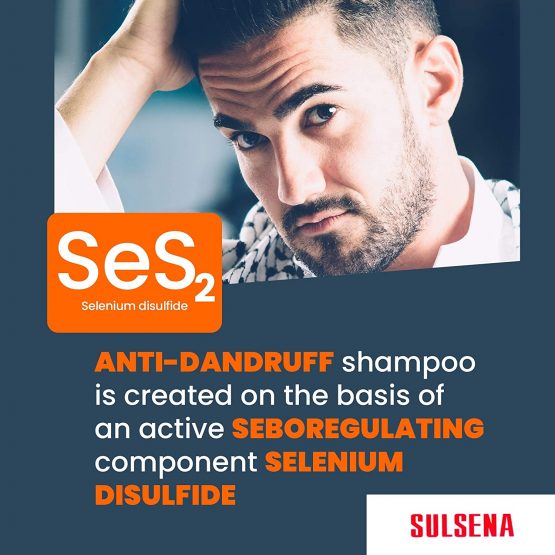 Anti Dandruff Peeling Selenium Sulphide Shampoo - Hair Peeling Anti Dandruff Shampoo to Reduce Itchy Scalp and Psoriasis for Men and Women - Deep Cleansing Shampoo to Refresh Cleanse Scalp - 150 ml - Image 3