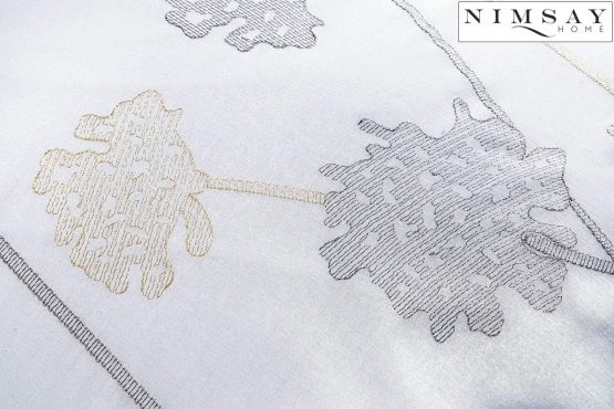 Nimsay Home Janet Floral Embroidered 180 Thread 100% Cotton Percale Bedding Set (King Duvet Cover Set) - Image 3