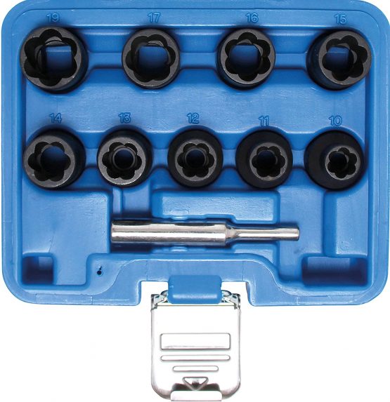 BGS 5266 | Special Socket Set / Screw Extractors | 12.5 mm (1/2") Drive | 10 - 19 mm | 10 pcs.