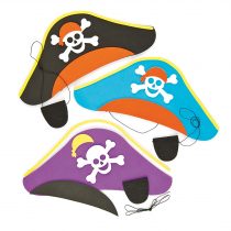 Baker Ross ET142 Pirate Hat & Eye-Patch Kits (Pack of 3)