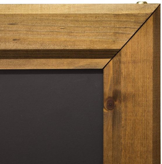Chalkboards UK WC352 Premium Framed A2 Blackboard, Wood, Black, 515 x 695 mm - Image 2