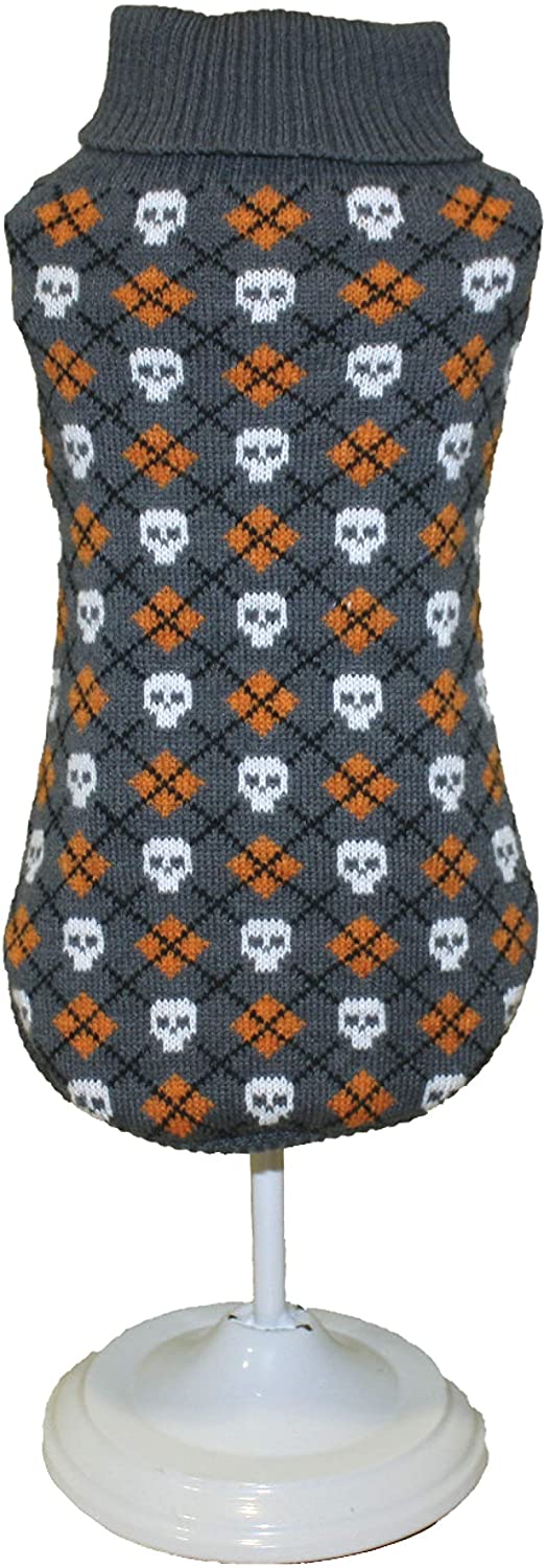 Croci Tricky Skulls Sweater 25 Cm, 0.08Kg, Schwarz