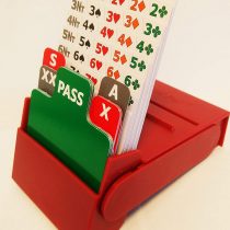 Bid Pal Bridge Bidding Boxes set of 4 (Red)