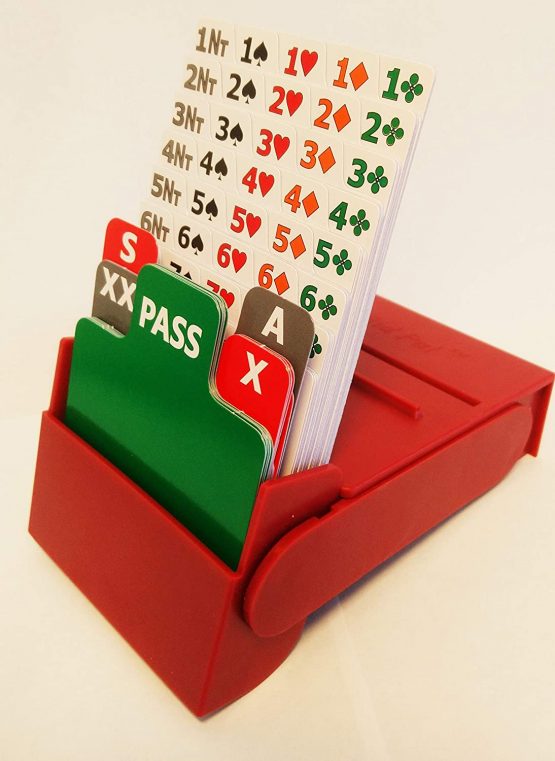 Bid Pal Bridge Bidding Boxes set of 4 (Red)