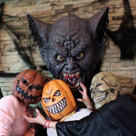 CreepyParty Halloween Costume Party Latex Full Head Scary Mask Skull Head Horror Face Masks Grim Reaper Dress Up Fancy Dress - Image 3