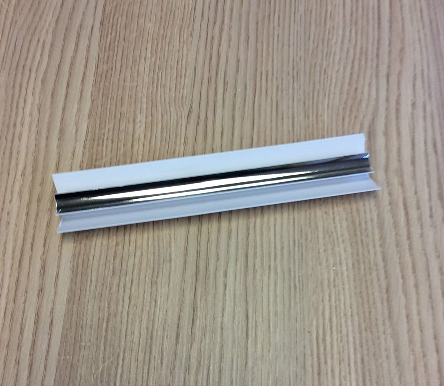 Black, Silver, White 5mm External Corner Trim 2.6m Bathroom Wall Panels Ceiling Cladding PVC Wet Wall Trim (Silver) - Image 3