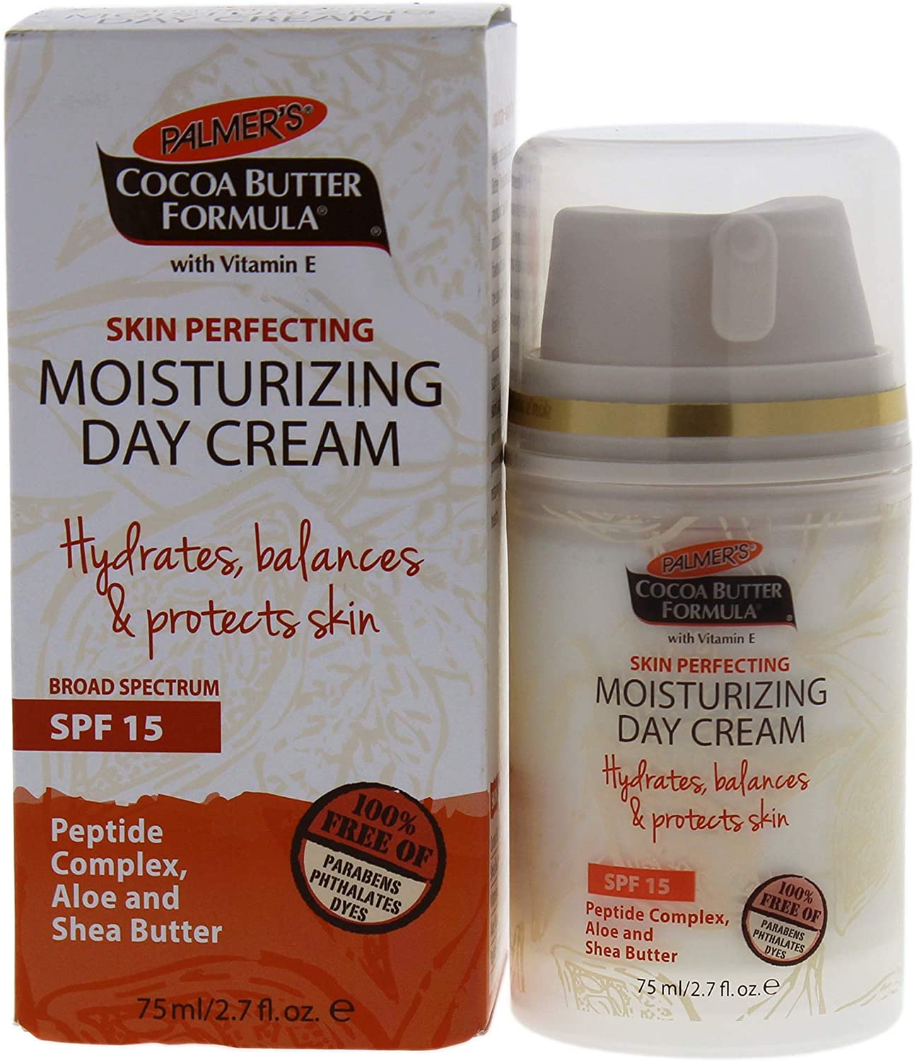 Palmer’s Cocoa Butter Formula Skin Perfecting Moisturising Day Cream SPF15 75ml, 75 ml (Pack of 1)