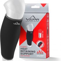 Vulkan Classic Calf/Shin Support, Large, 38 to 42 cm, Breathable Lower Leg Brace for Stability and Support when Running or Walking, Athletic Compression Sleeve for Exercising and Working Out