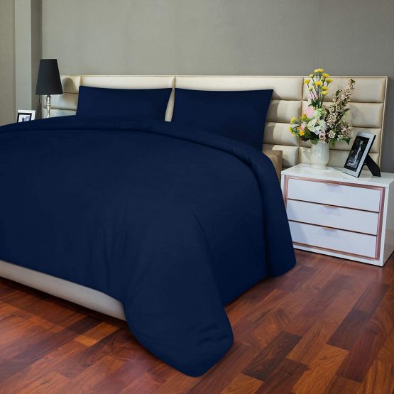 Utopia Bedding Double Duvet Set - Soft Microfibre Duvet Cover with Pillow cases - Bedding Quilt Cover Set (Navy) - Image 4