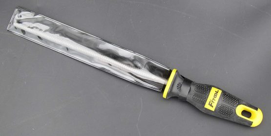 8-Inch T12 Carbon Steel File, Medium Cut, Hardeness HRC65, for Filing Soft Metal, Alumnium, Tin, Copper, Hard Plastic, Hard Wood, Comfort Massage Handle Grip, Premium Quality Metal File (Round) - Image 3