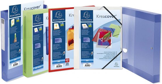 Exacompta Kreacover Folder Polypropylene Elasticated 3-Flap Clear Ref 55188E [Pack of 25] - Image 4
