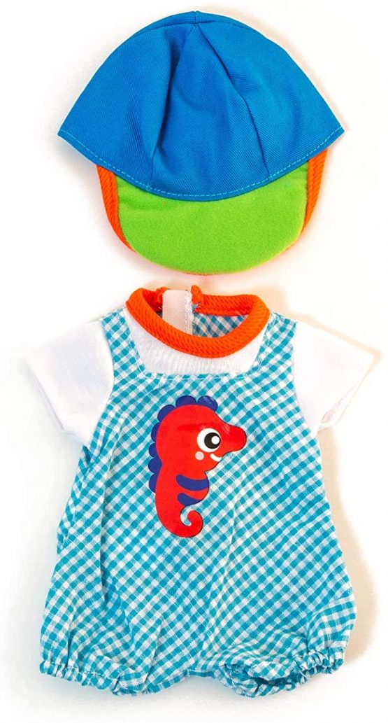 Miniland 31641 Clothes Mild Weather Jumper Cap Set for 32 cm Dolls, Assorted