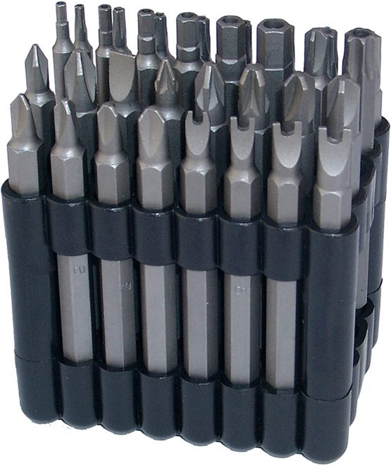 BGS 762 | Bit Set | long | 6.3 mm (1/4") Drive | various Types | 32 pcs.