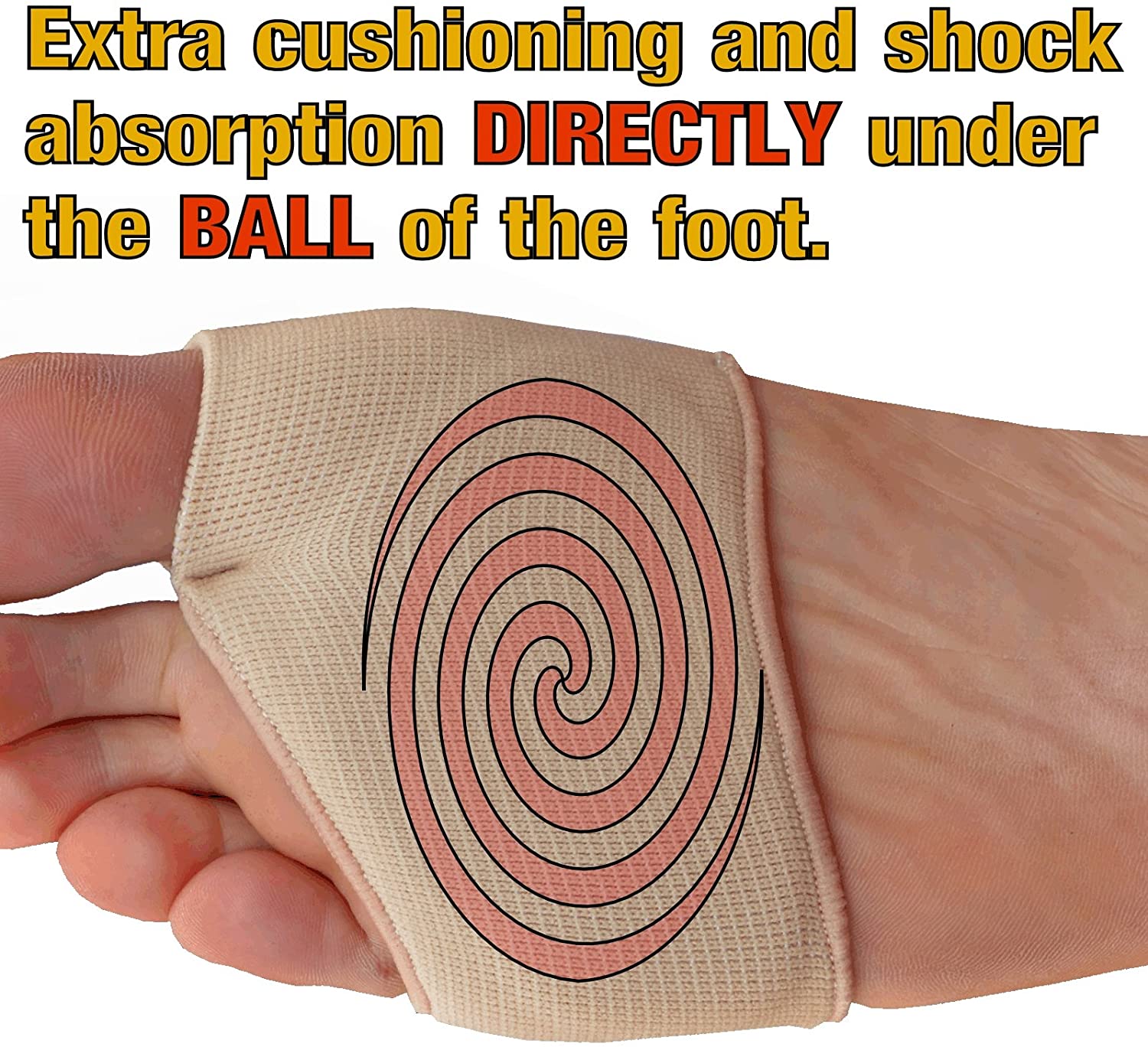 Medipaq® Metatarsal Gel Protector Cushion Pads, Relieve Ball of Foot Pain, Metatarsal Pads, Metatarsalgia Insoles - Image 2