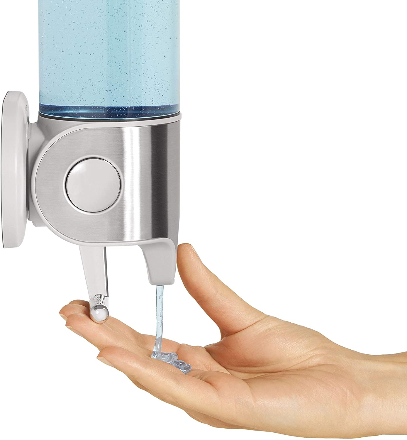 simplehuman BT1034 444ml Single Wall Mounted Soap Dispenser Pump for Soap Shampoo, Conditioner, Shower Gel - Image 3