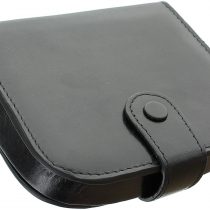 Mala Leather Odyssey Collection Leather Tray Purse for Coins and Notes 4113_14m Black