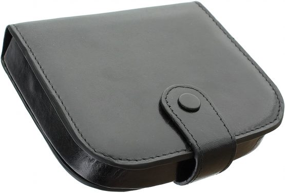 Mala Leather Odyssey Collection Leather Tray Purse for Coins and Notes 4113_14m Black