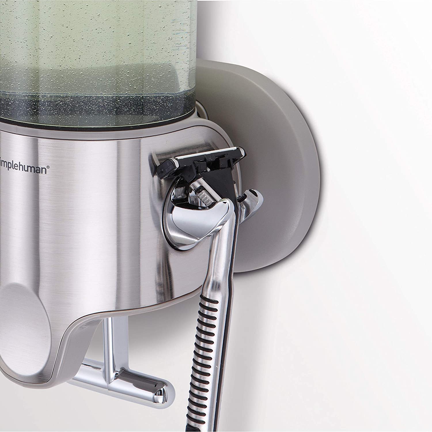 simplehuman BT1034 444ml Single Wall Mounted Soap Dispenser Pump for Soap Shampoo, Conditioner, Shower Gel - Image 2
