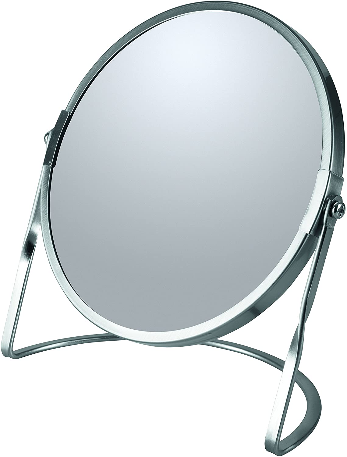 Spirella Collection Akira Standing Mirror for Vanity or Bathroom 18.4 x 10.5 x 18.4 (Reversible: 100% and x5 Magnification) - Image 2