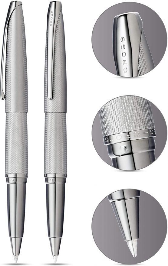 Cross ATX Sandblasted Titanium Gray Rollerball Pen, Titanium Grey, 885-46 - Image 2