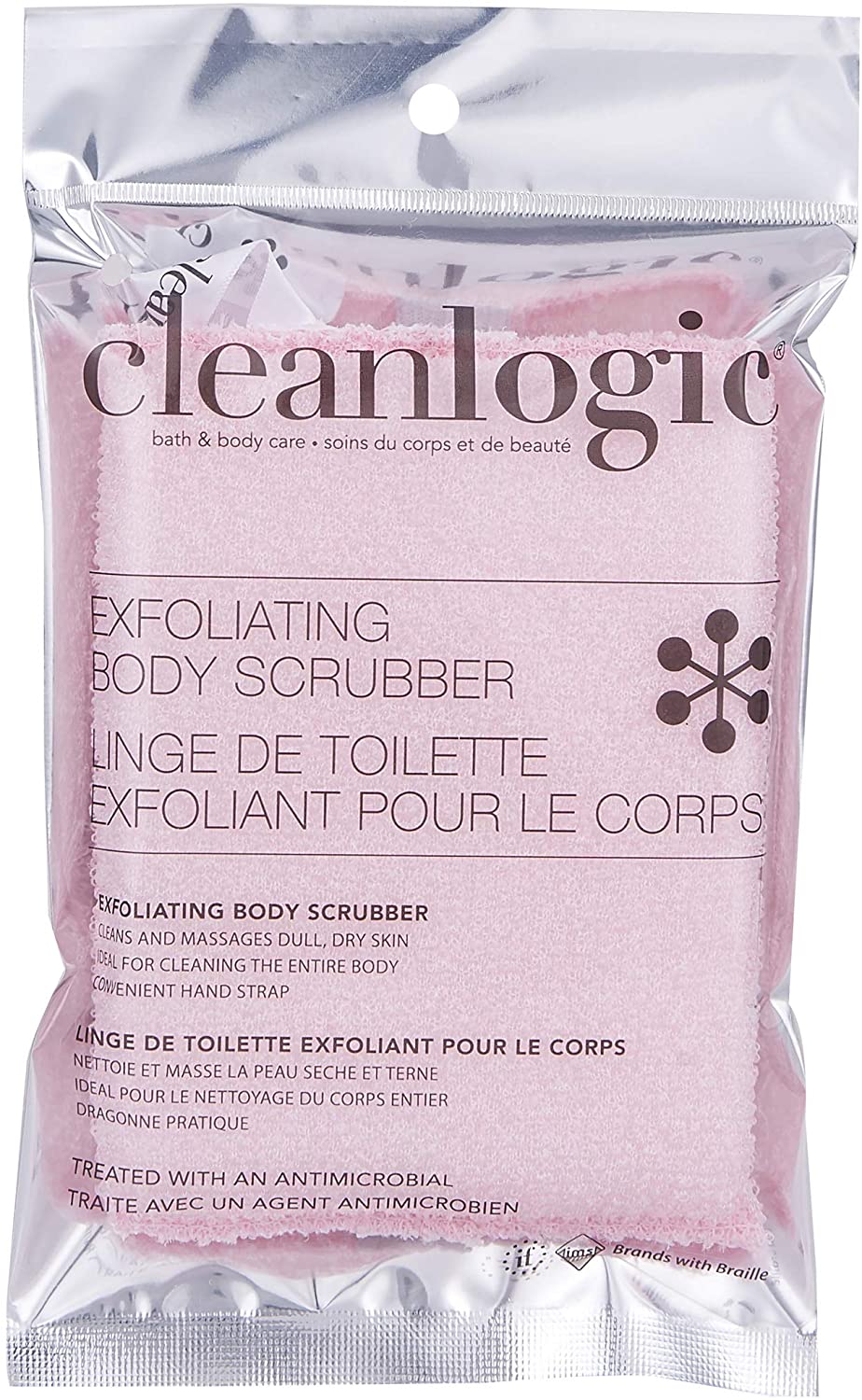 Clean Logic, Exfoliating Body Scrubber - Extra Large, Body Exfoliator for Dry Skin, Green - Image 3
