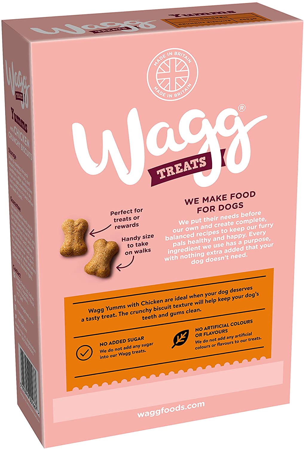 Wagg Yumms Dog Biscuits with Chicken, 400 g, Pack of 5 BigaMart