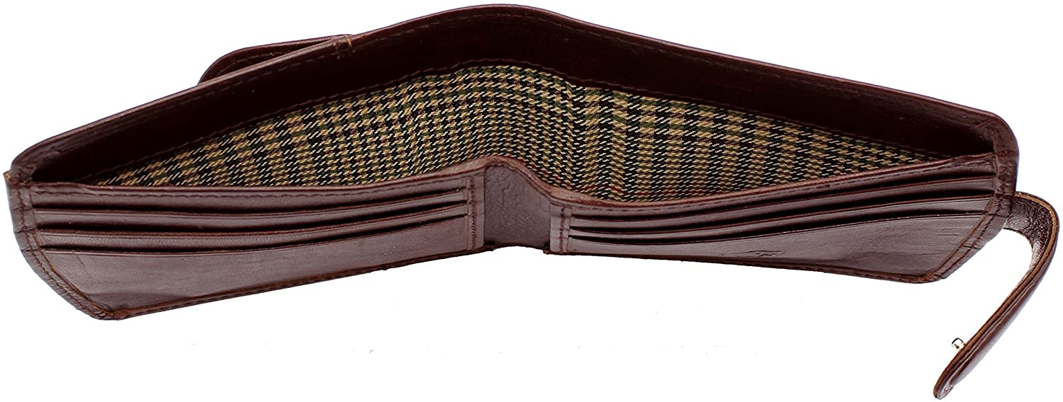 TOPSUM LONDON Men’s Genuine Leather Wallet, RFID Blocking Small Bifold Wallet with External Coin Pocket, 6 Card Slots - Image 3