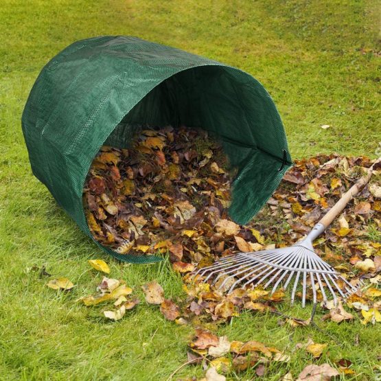 IME Garden Yard Waste Bags Sacks, Reuseable Gardening Lawn Leaf Bag,Garden Tote Debris Container Pop up Grass Bin Landscape Pool Leaves Collector,60 Liter - Image 2