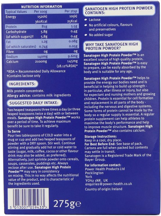 Sanatogen 275g High Protein Powder - Image 3