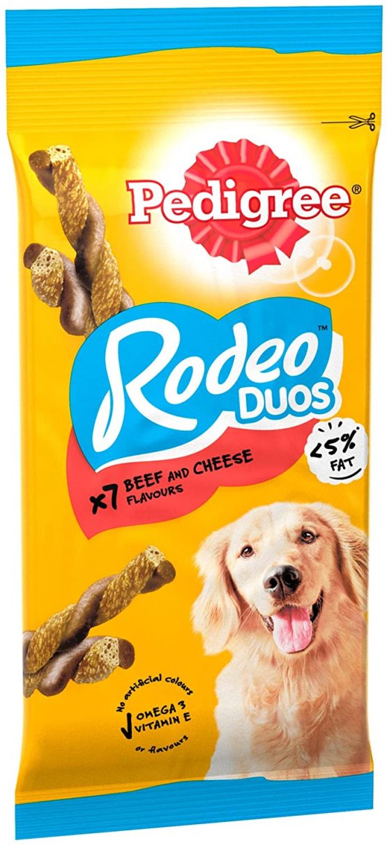 Pedigree Rodeo Duos - Dog Treats with Beef & Cheese, 70 Sticks, 10 x 123 g - Image 2