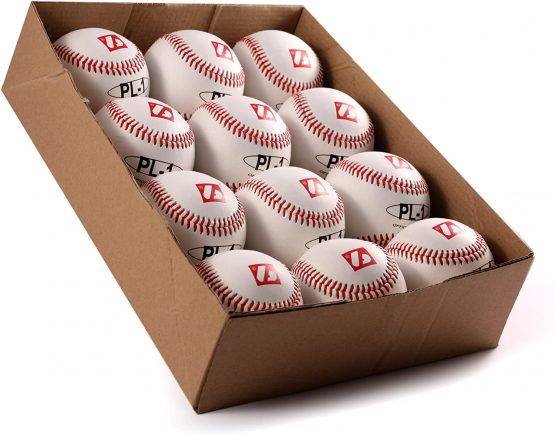 BARNETT PL-1 Elite match baseball ball size 9", 1 dozen, Balle de baseball, white - Image 2