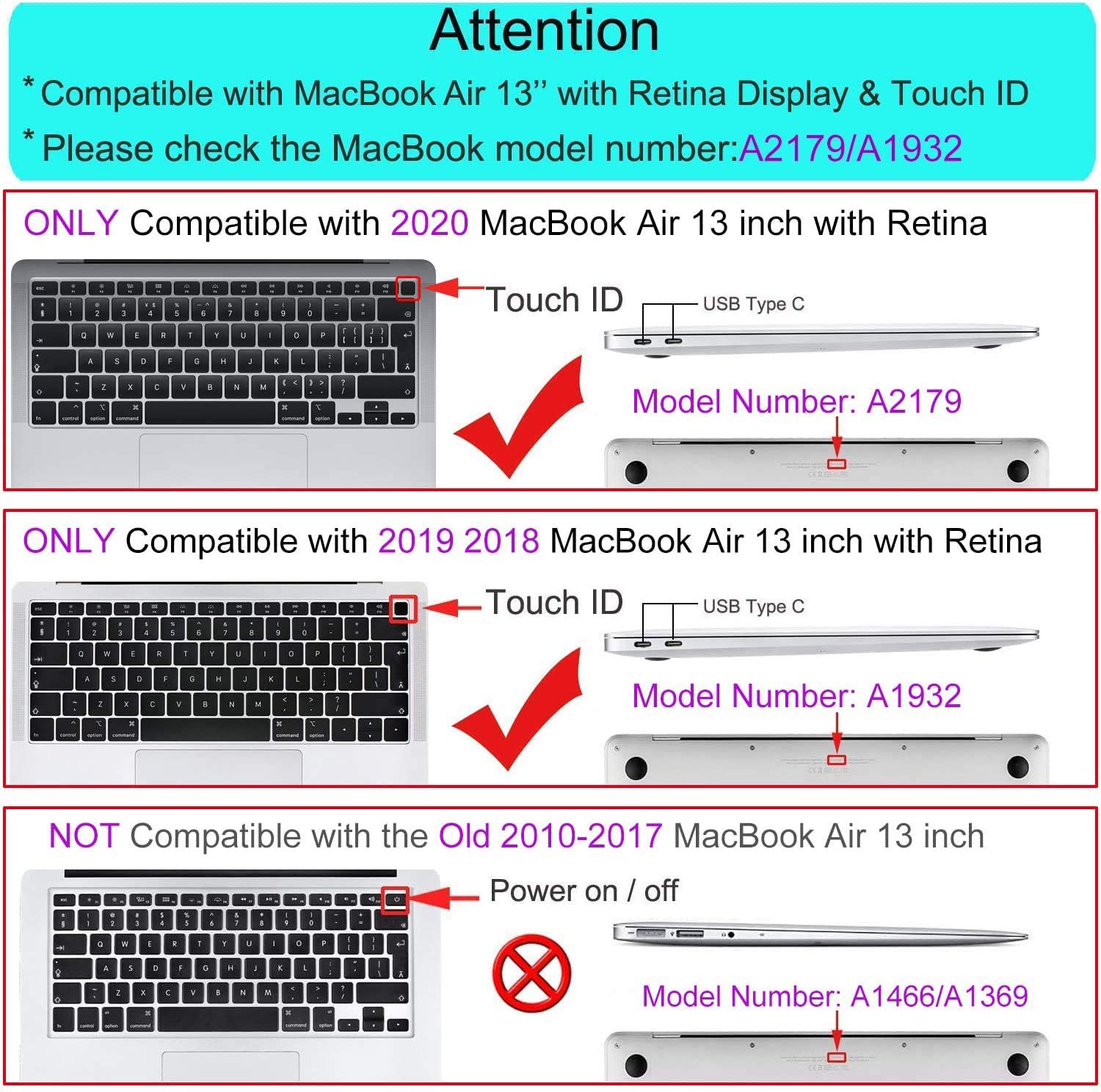 MOSISO Compatible with MacBook Air 13 inch Case M1 2021 2020 2019 2018 - Image 2