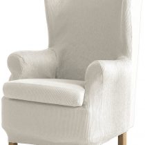 Eysa Ulises elastic wing chair sofa cover colour 00-ecru, Polyester-Cotton, 37 x 5 x 29 cm