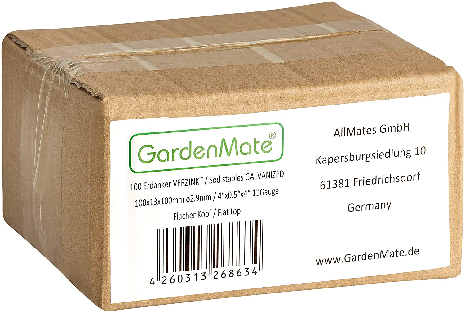 GardenMate 100 Galvanised Ground Anchors, 100 mm Long, 13 mm Wide, Diameter 2.9 mm, Mounting Anchors - Image 3