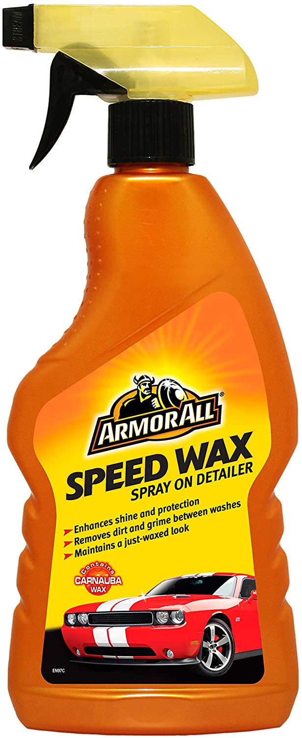 Armor All GAA44500EN Speed Wax Spray on Detailer 500 ml, Multicolour, 500 ml (Pack of 1)